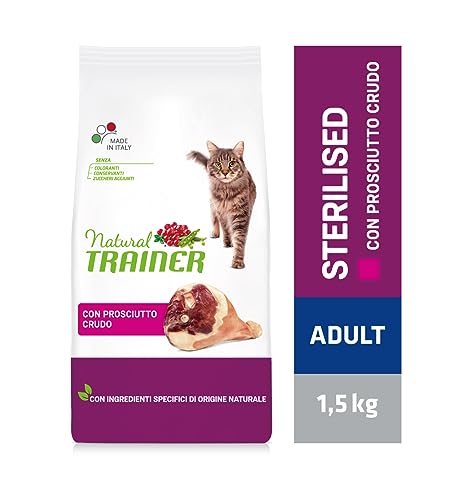Detalle 2 de Trainer Cibo per Gatti Sterilizzati con Prosciutto, 1.5 kg — Benessere controllato per mici sterilizzati