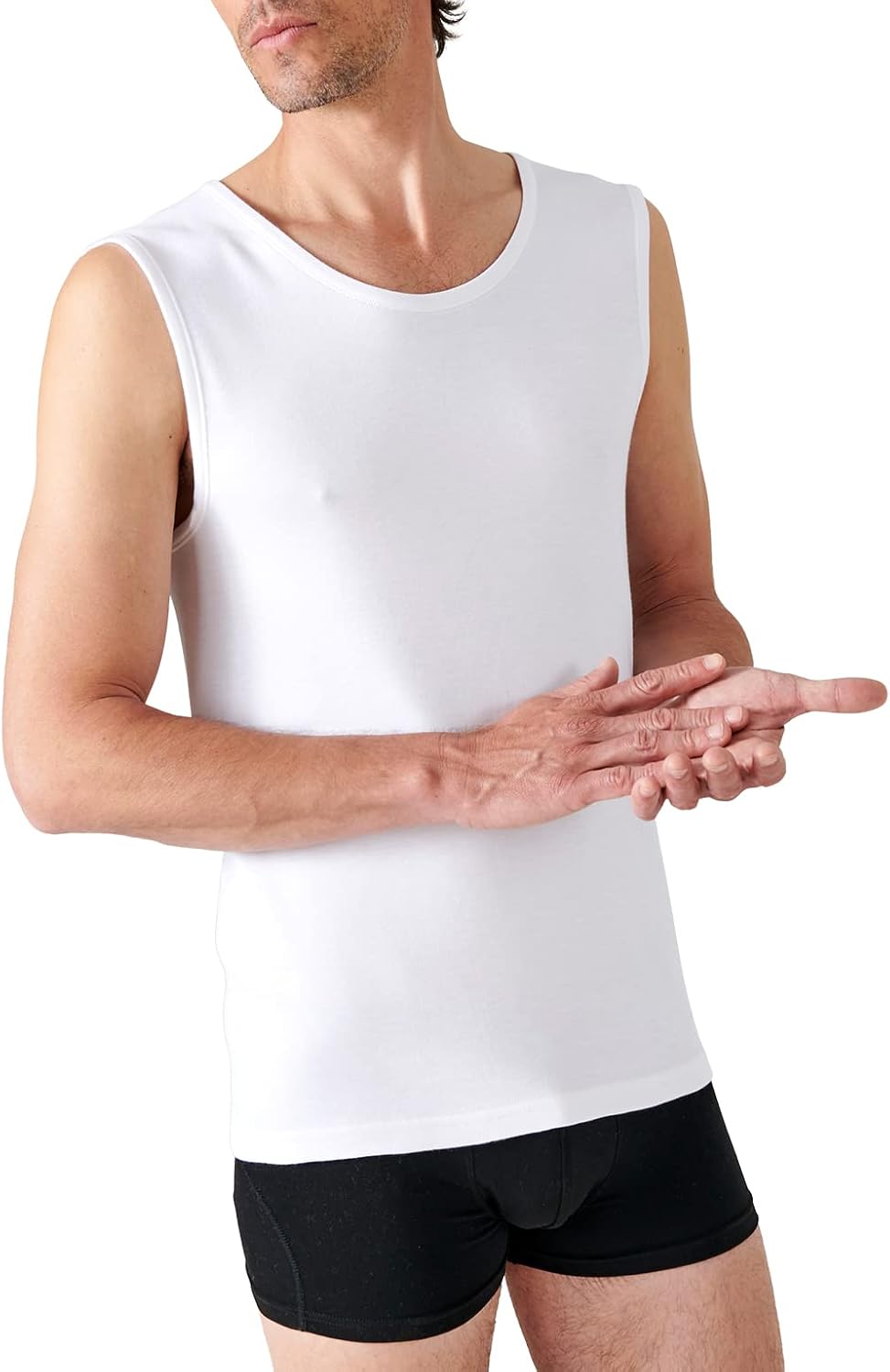 Detalle de Damart Débardeur Thermolactyl en maille interlock homme : chaleur agréable en hiver