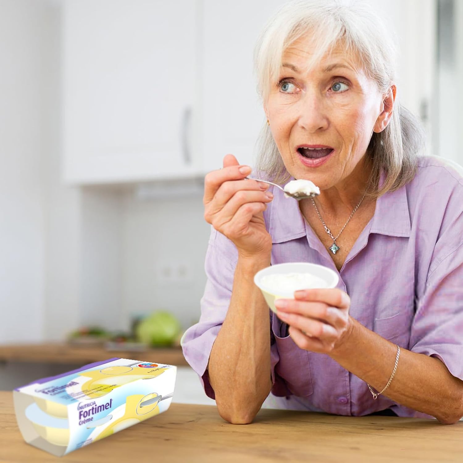 Thumbnail 4 de NUTRICIA Fortimel Creme (4x125 ml) – supplemento nutrizionale cremoso per malnutrizione e difficoltà di deglutizione