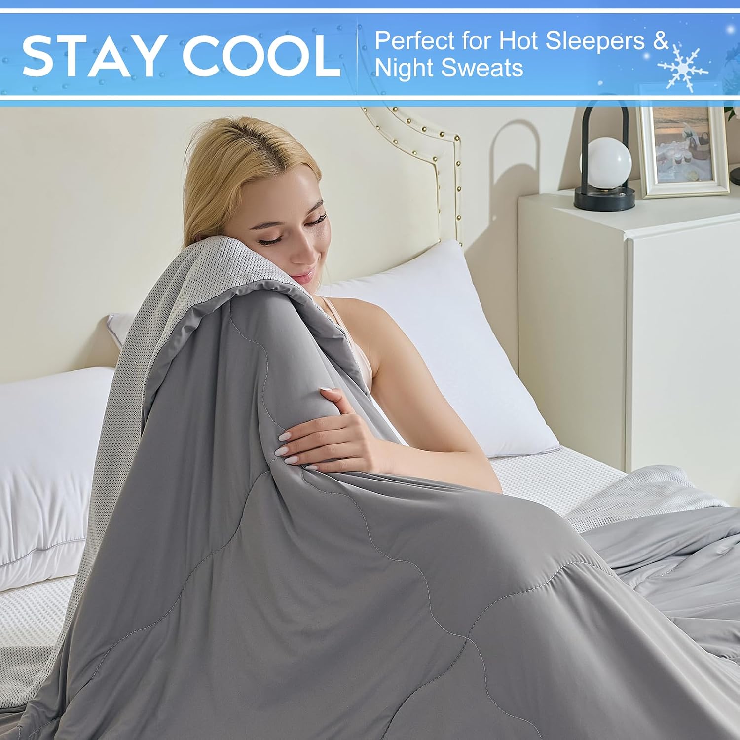 Detalle de CHOSHOME Cooling Comforter King