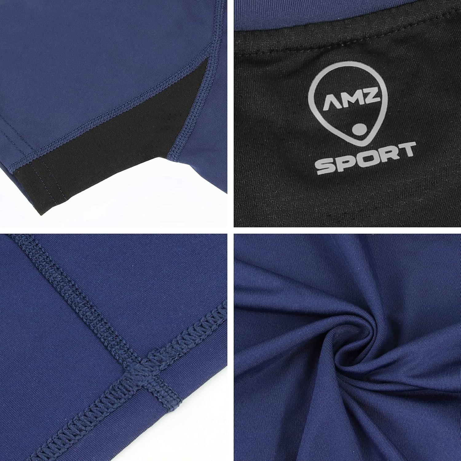 Thumbnail 5 de AMZSPORT Maglietta a Compressione da Uomo – Maniche Corte, Cool Dry, per Allenamento e Corsa