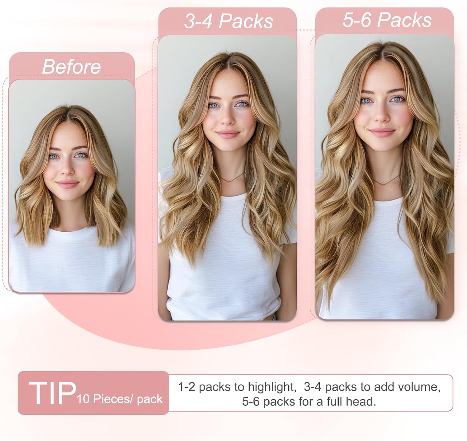 Thumbnail 1 de SEGO Extension Biadesive Capelli Veri 10 pz 1.5g 55 cm – Ciocca Remy Tape In Hair Extension