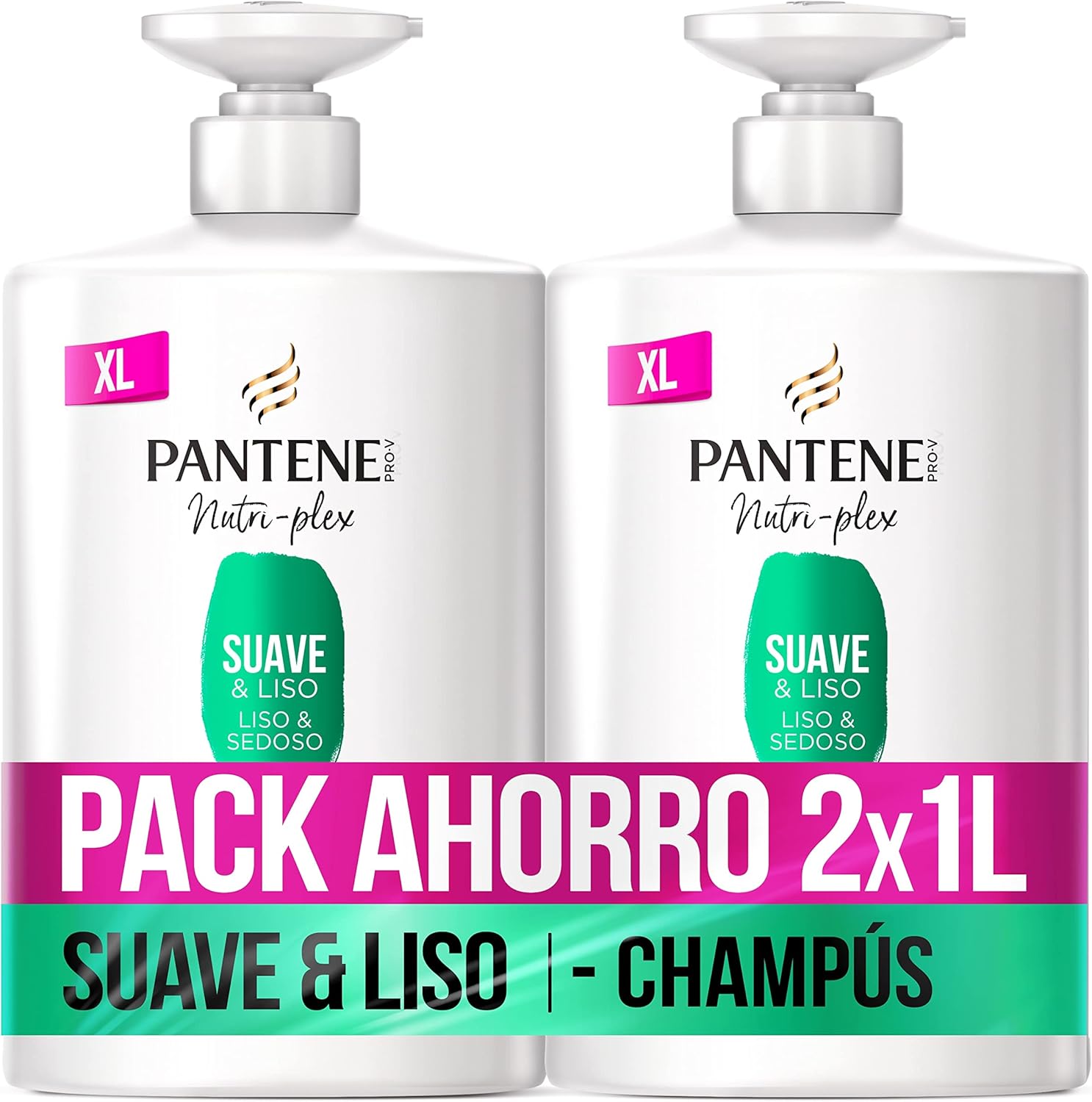 Thumbnail 6 de Pantene Pro-V Suave y Liso champú 2×1000 ml 💇‍♀