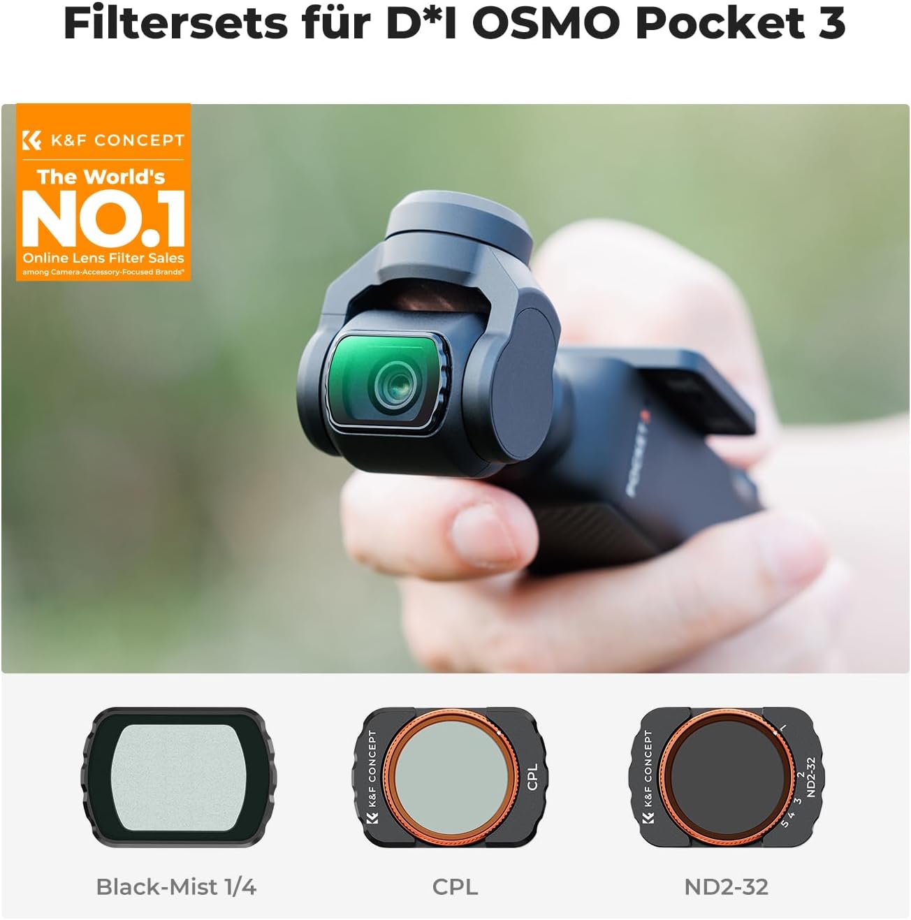 Thumbnail 1 de K&F Concept OSMO Pocket 3 Polfilter