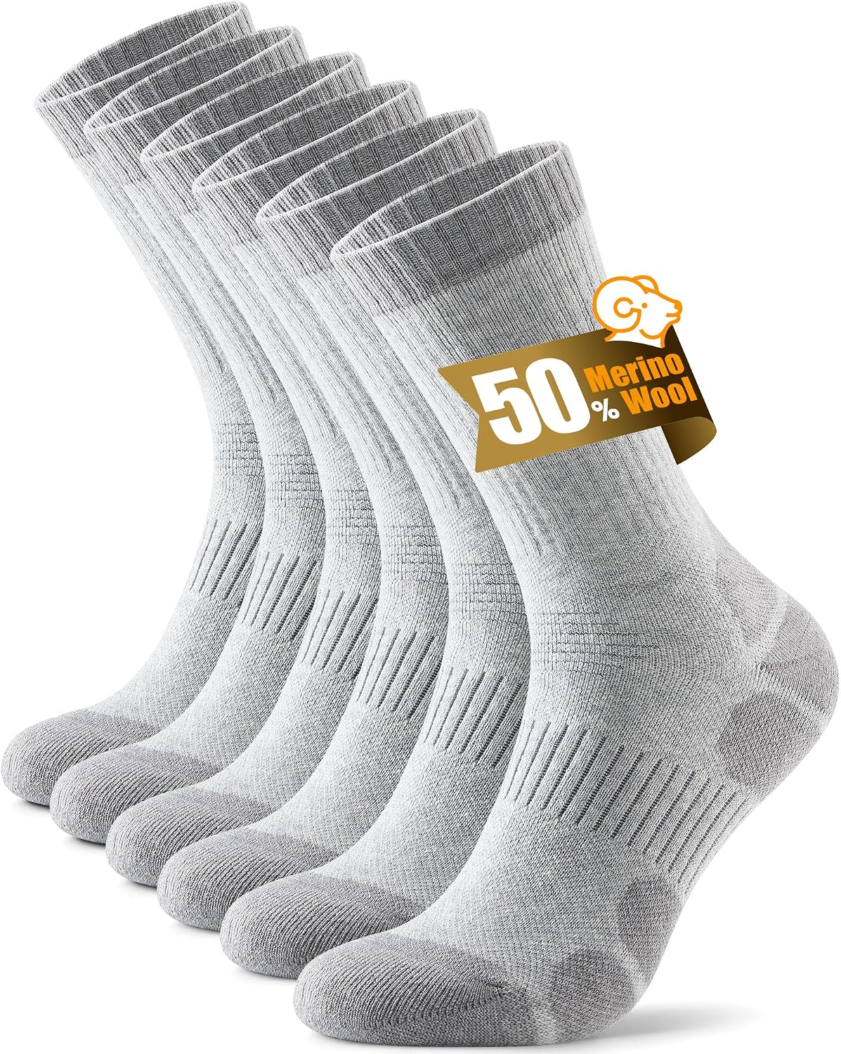 Detalle de PULIOU Merino Wool Socks 3 Pairs