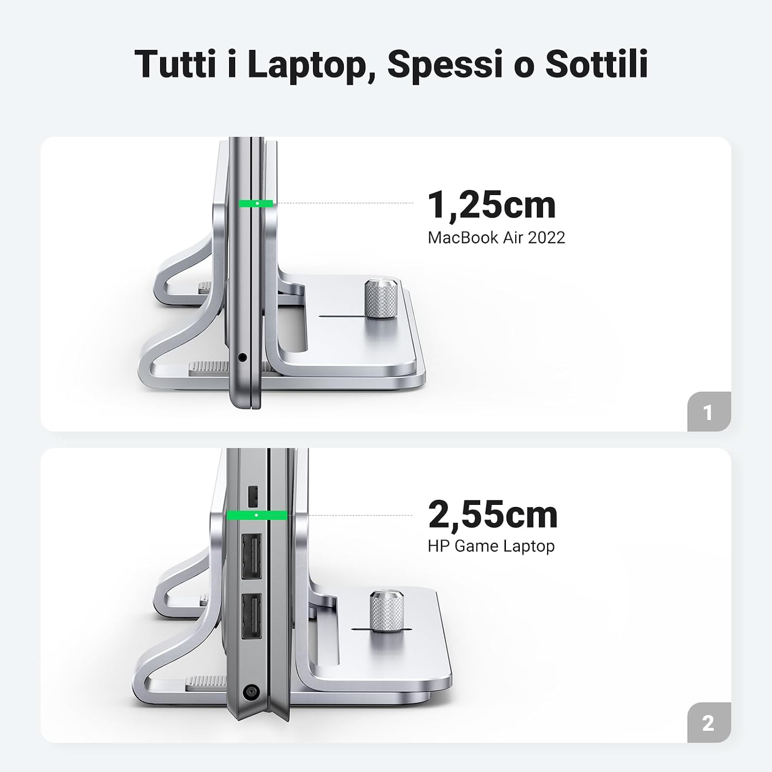 Thumbnail 3 de UGREEN Supporto verticale per laptop 15,6 pollici