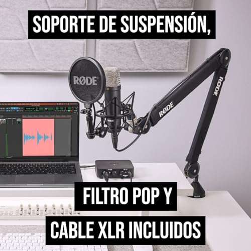 Thumbnail 7 de RØDE NT1 Signature Series: micrófono de condensador de gran diafragma con soporte antivibraciones, filtro antipop y cable XLR