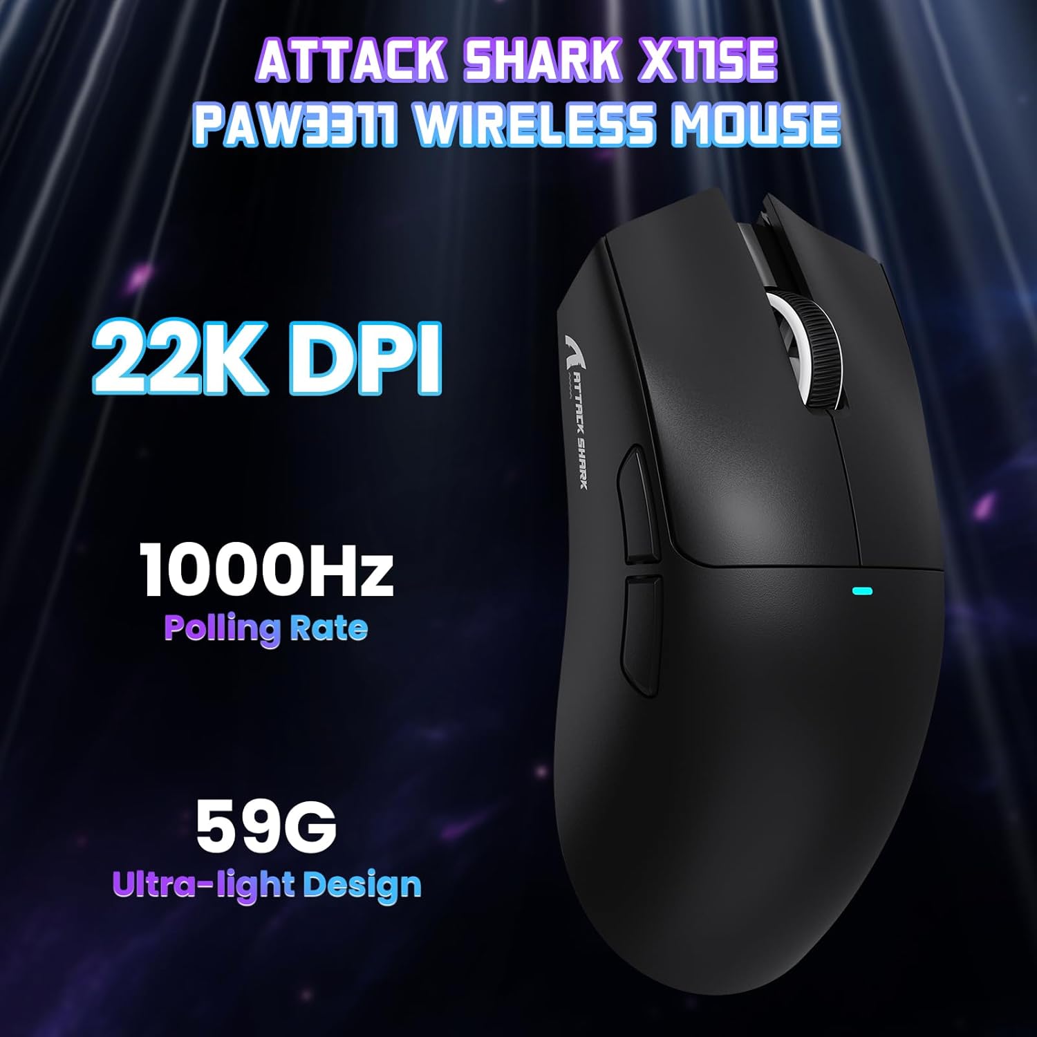 Thumbnail 1 de ATTACK SHARK X11 SE Wireless Gaming Mouse