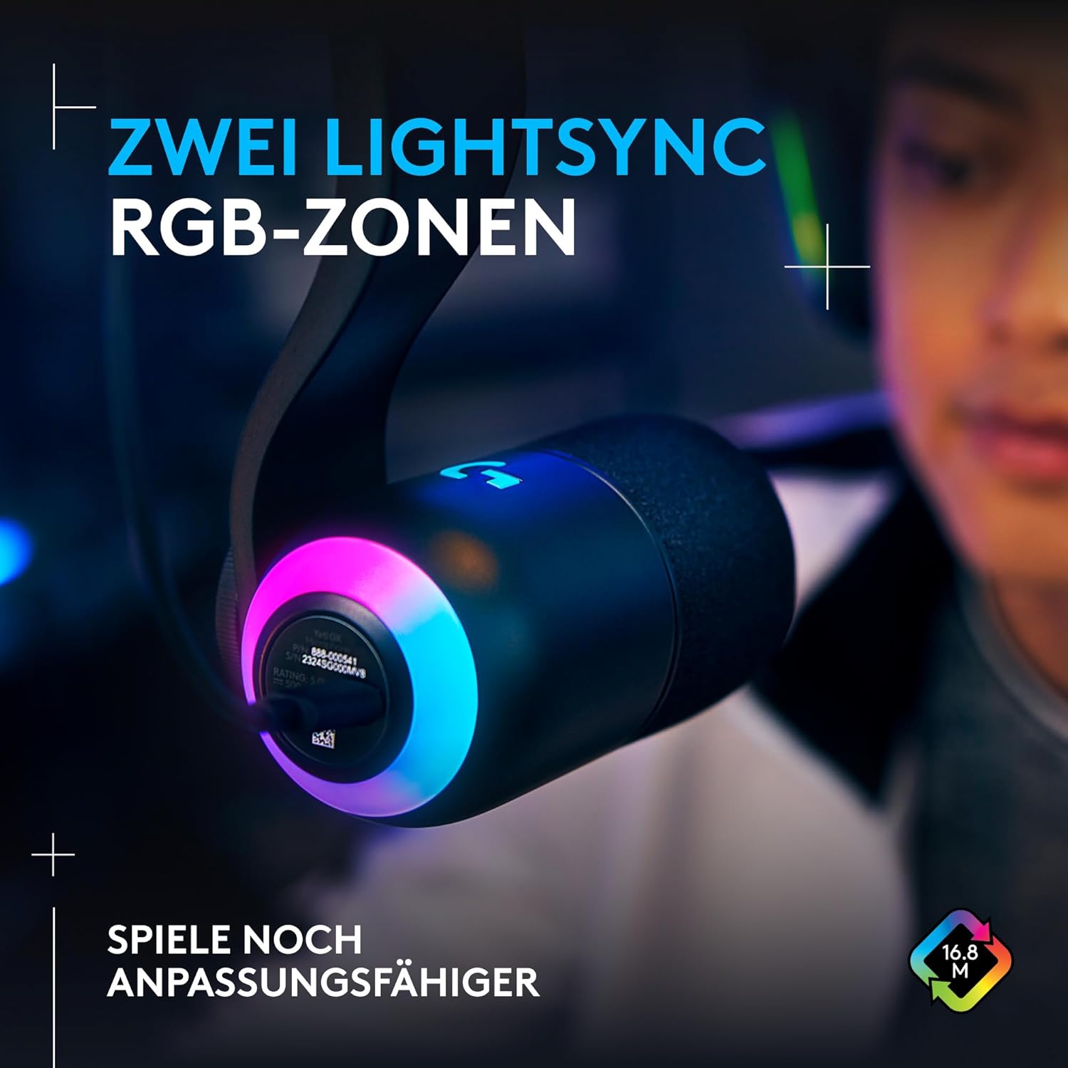 Thumbnail 2 de Logitech G Yeti GX – Dynamisches RGB-Gaming-Mikrofon mit LIGHTSYNC (USB) für Streaming