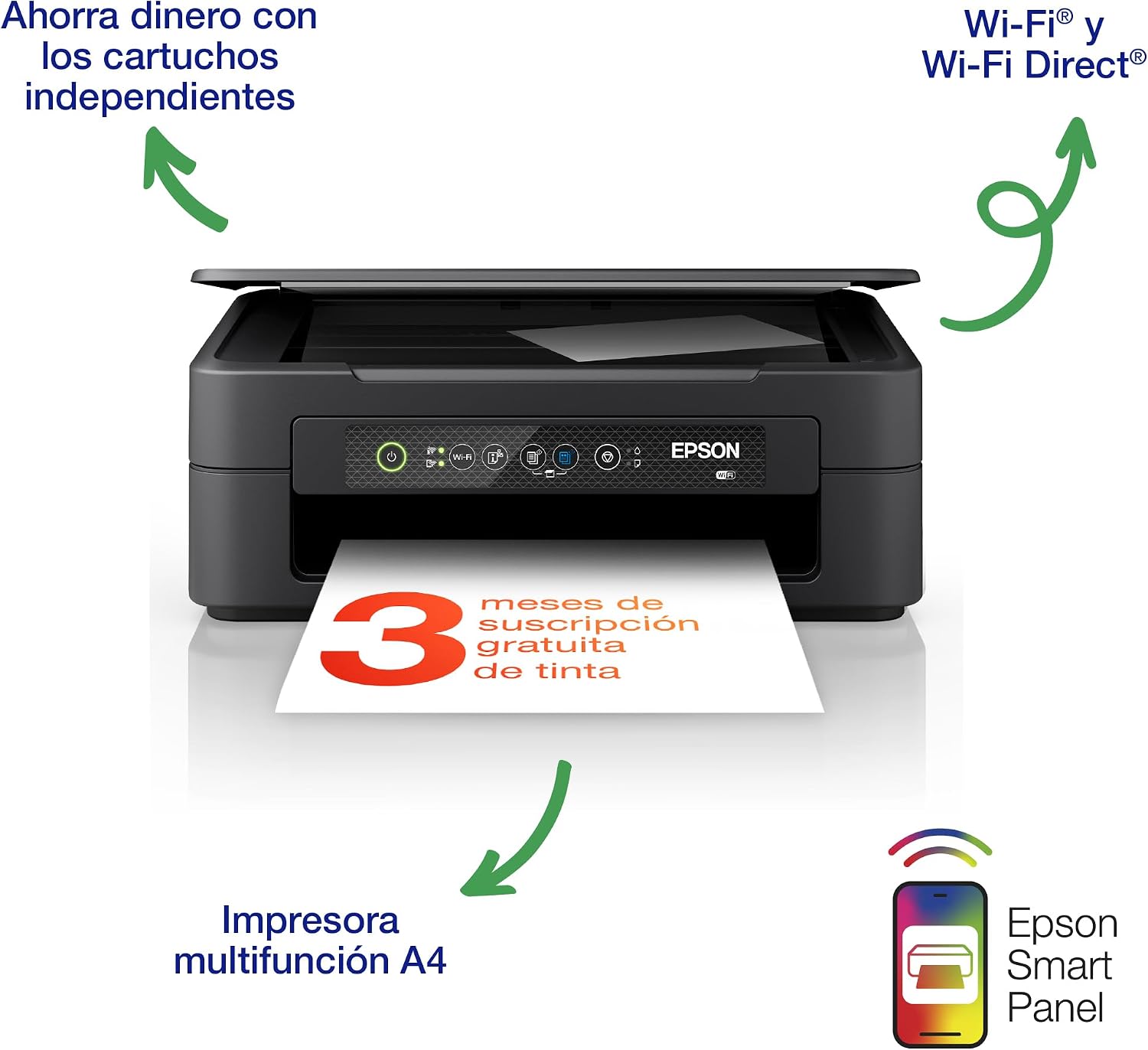 Detalle 2 de Epson Expression XP-2200 multifunción A4 con Wi‑Fi y ReadyPrint Flex