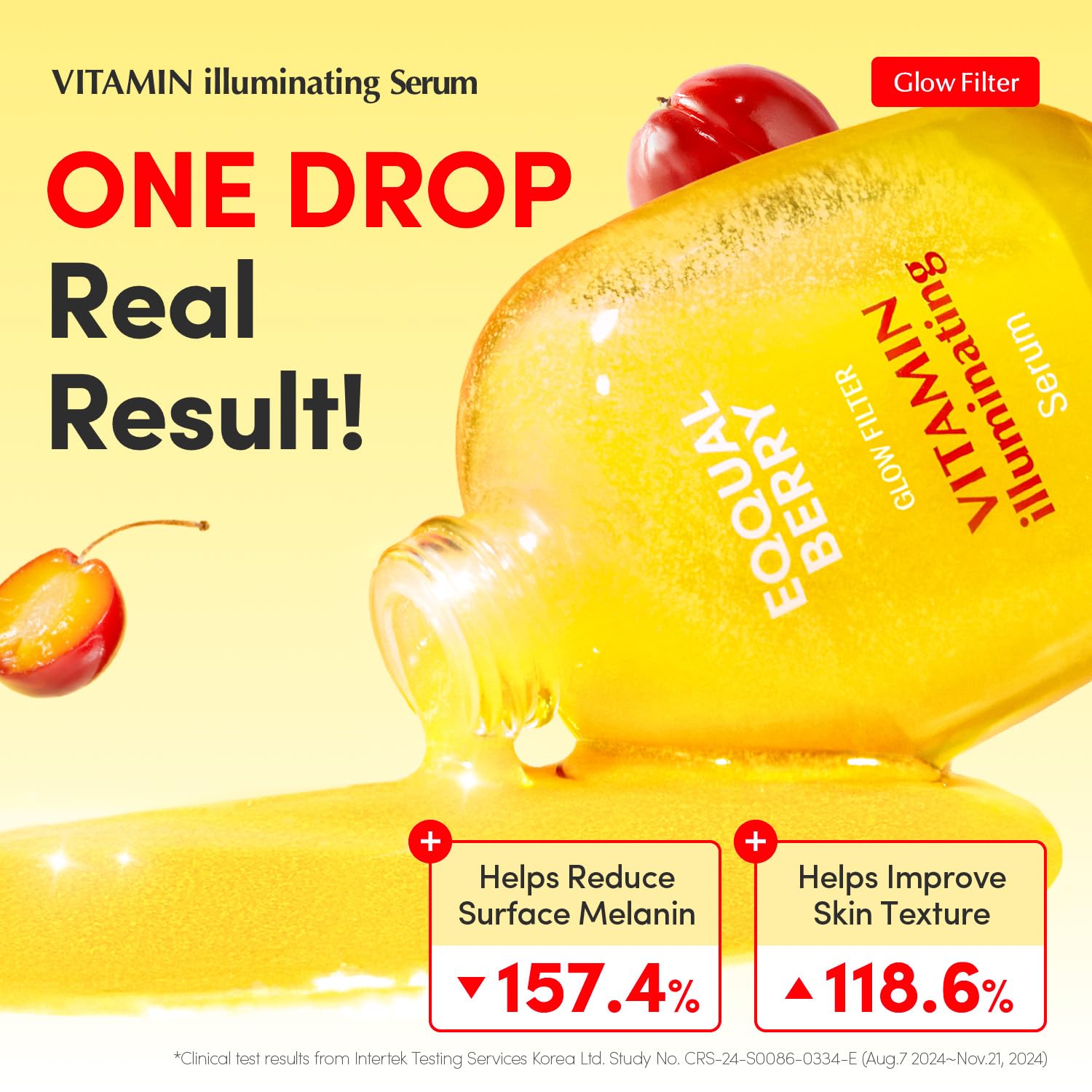 Thumbnail 1 de EQQUALBERRY Vitamin Illuminating Serum – Serum mit Acerola & Vitamin C, helleres Hautbild, Niacinamid & Ceramide, Hyaluron – 30 ml