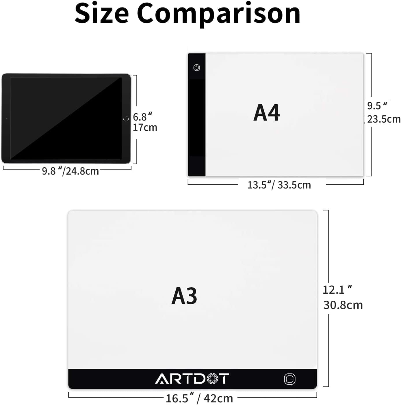 Thumbnail 1 de ARTDOT A3 LED Light Pad 31 x 42cm 1500 Lux