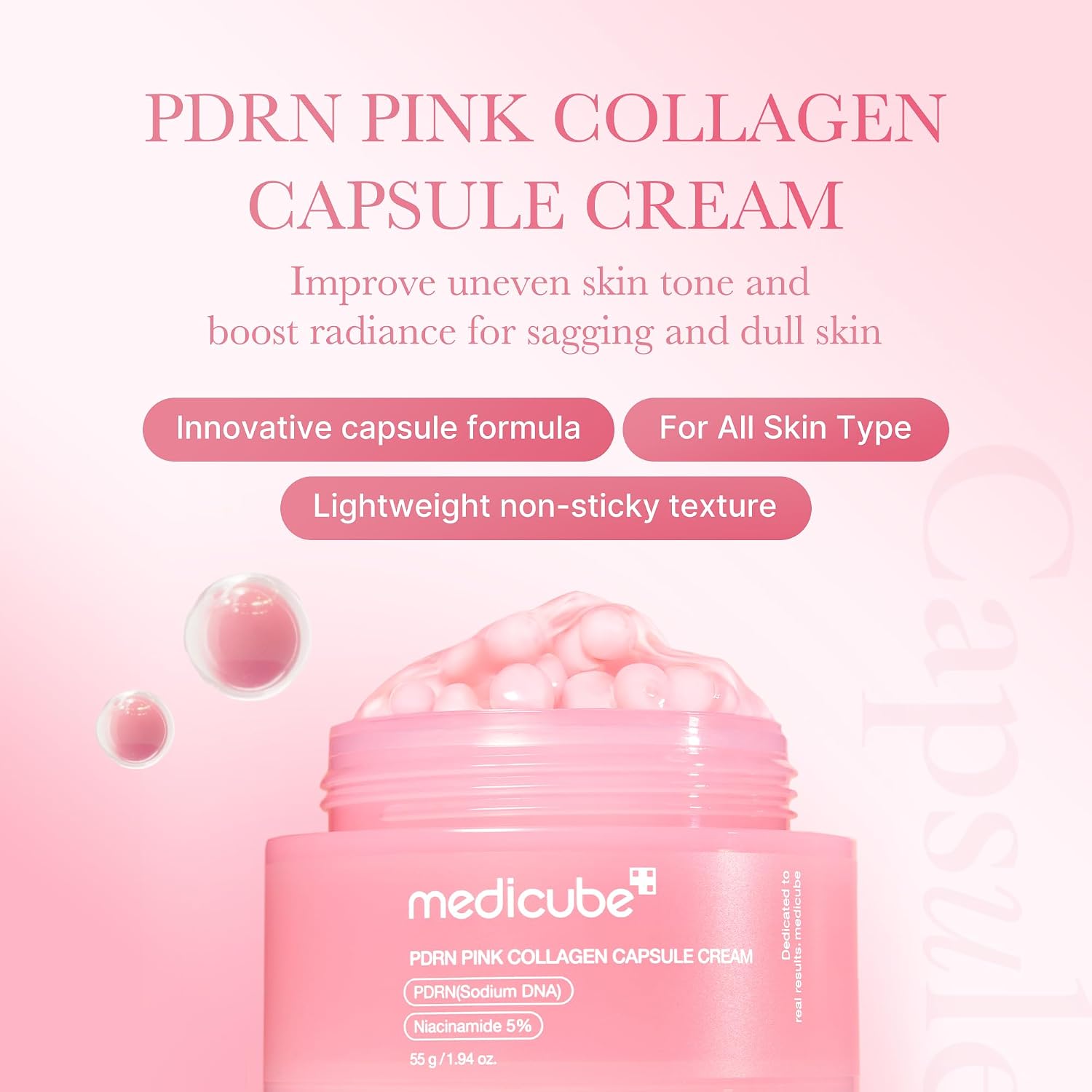 Detalle 2 de medicube Medicube PDRN Capsule Cream, Salmon DNA PDRN and Collagen Capsules