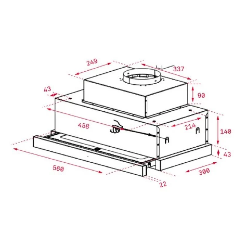Detalle 2 de Teka CNL 6815 Plus Campana Telescópica 60 cm
