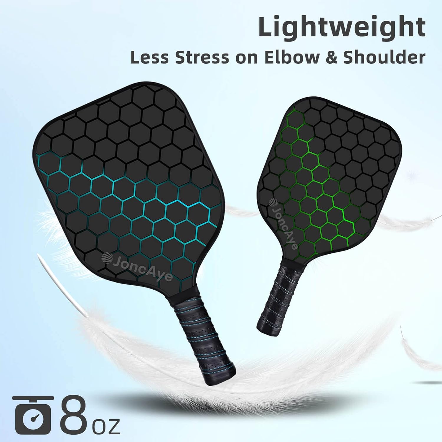 Thumbnail 1 de JoncAye BLITZ Pickleball Paddle Set 8 oz