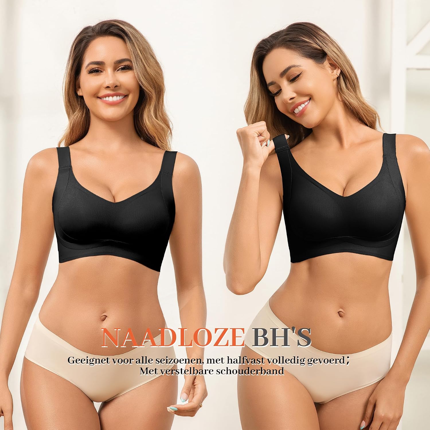 Thumbnail 6 de Fittingirls draadloze push-up minimizerbeha met volledige bedekking