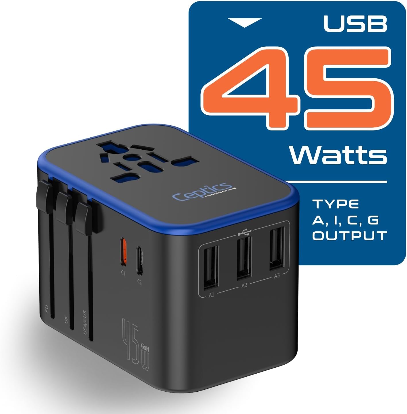 Thumbnail 6 de Ceptics Universal Travel Adapter 45W 🔌
