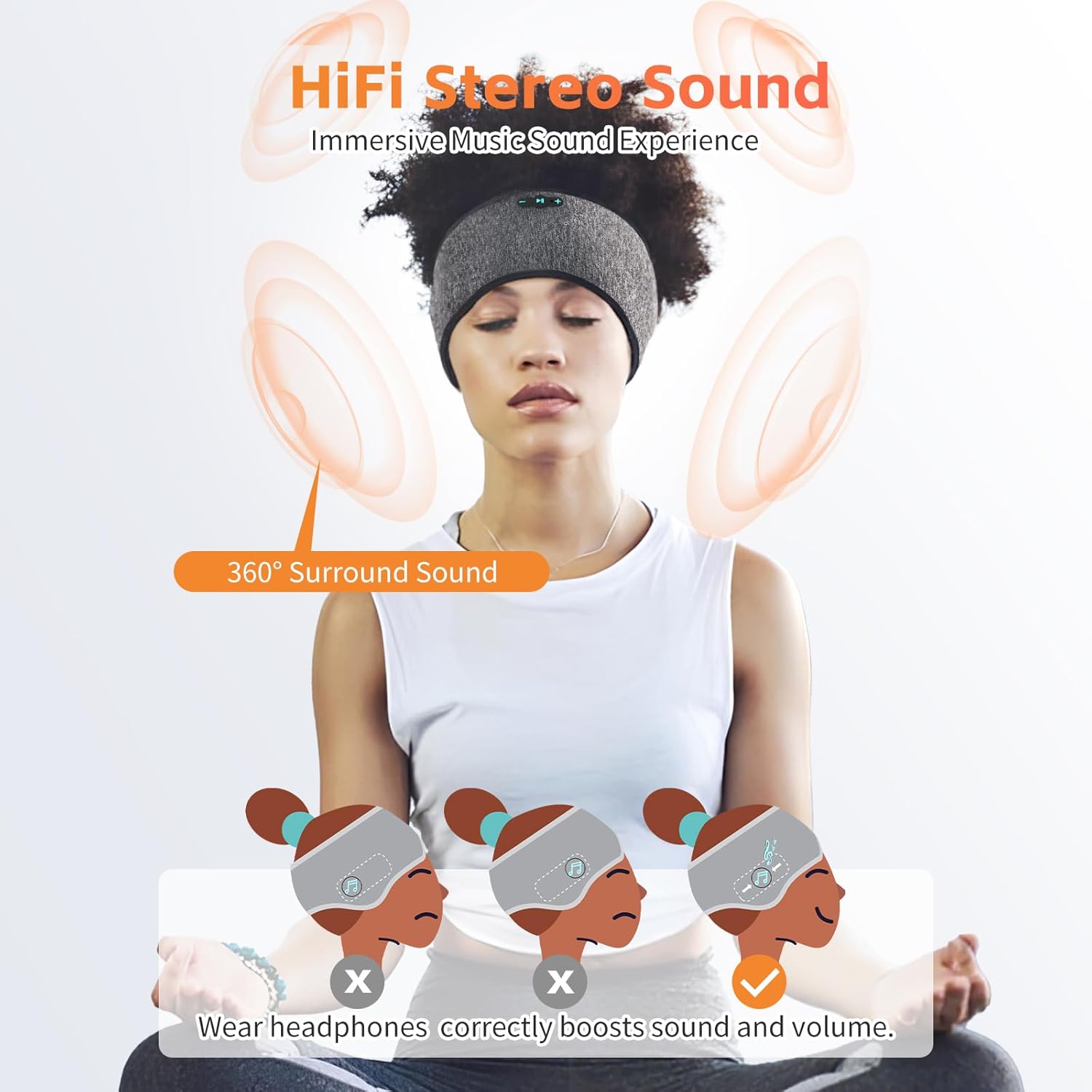Thumbnail 5 de Sleep Headphones Headband 20H Playtime