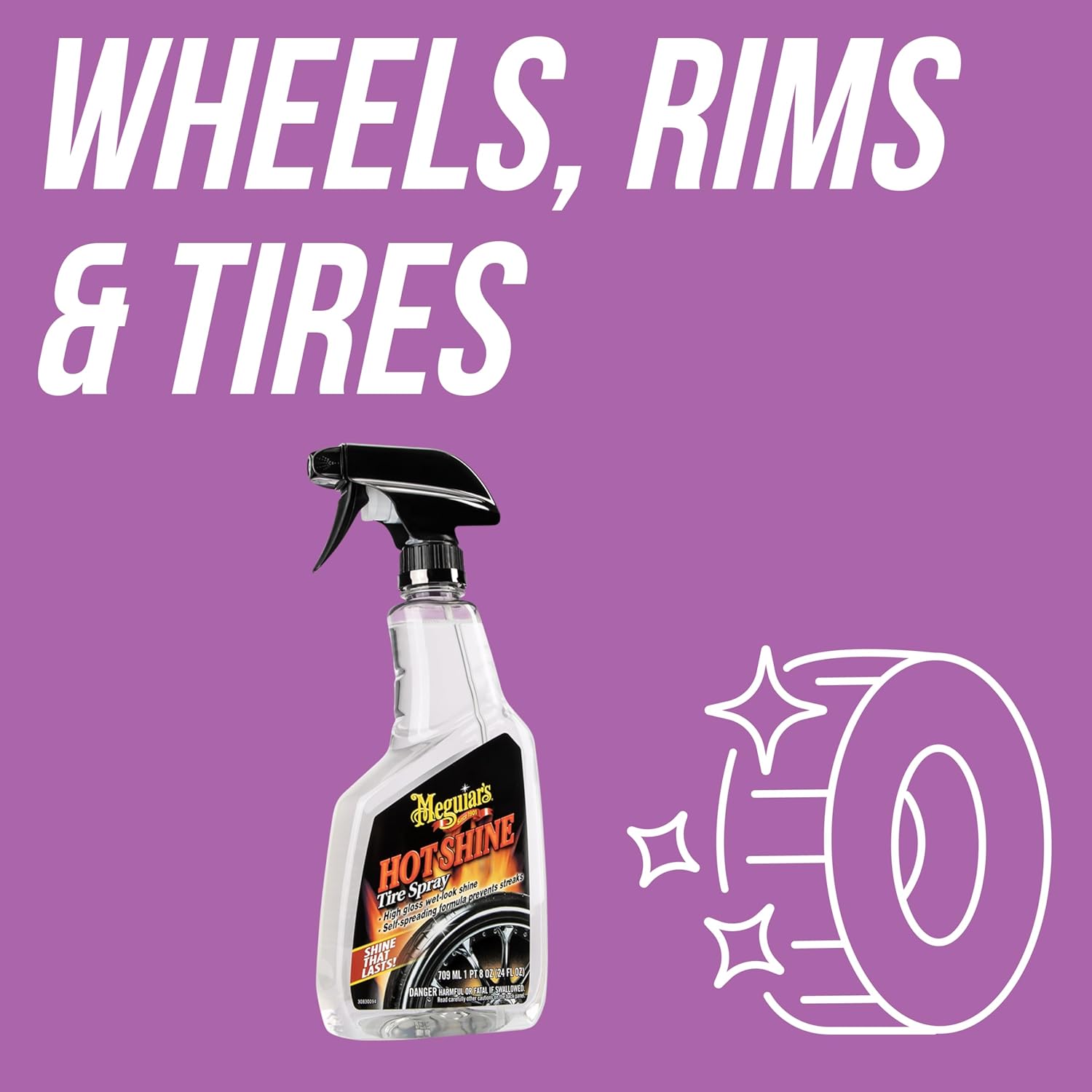 Thumbnail 1 de Meguiar's G12024EU Hot Shine Tire Spray – 710ml