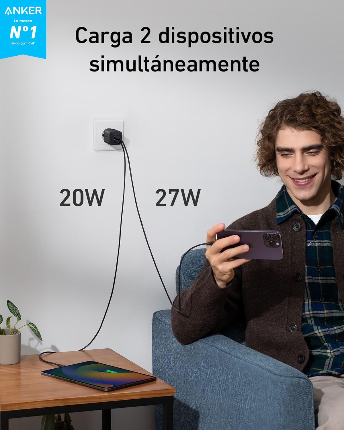 Detalle 2 de Anker 523 Nano 3 Cargador USB-C 47W