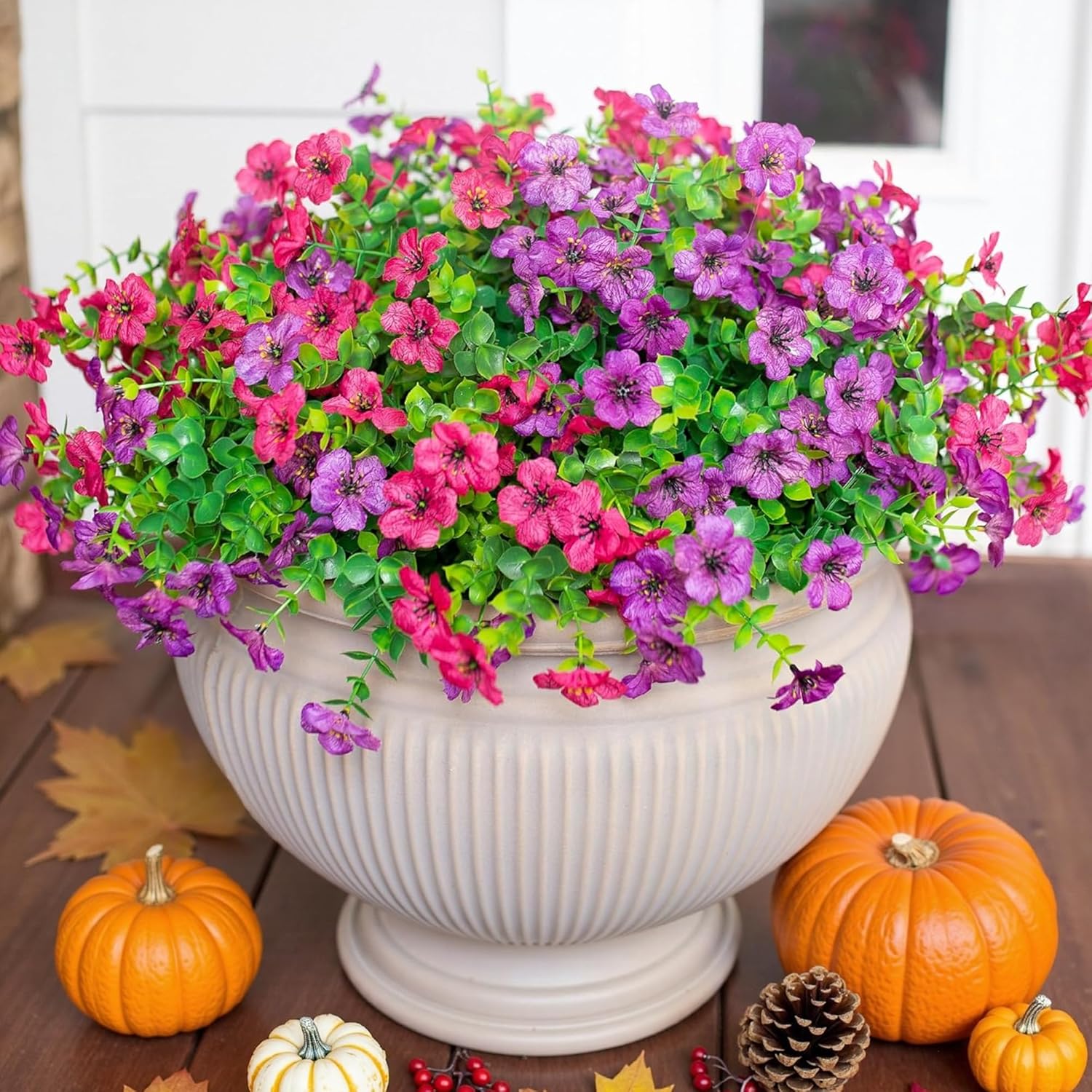 Thumbnail 5 de HyeFlora Daisy Artificial Flowers 12 Bundles