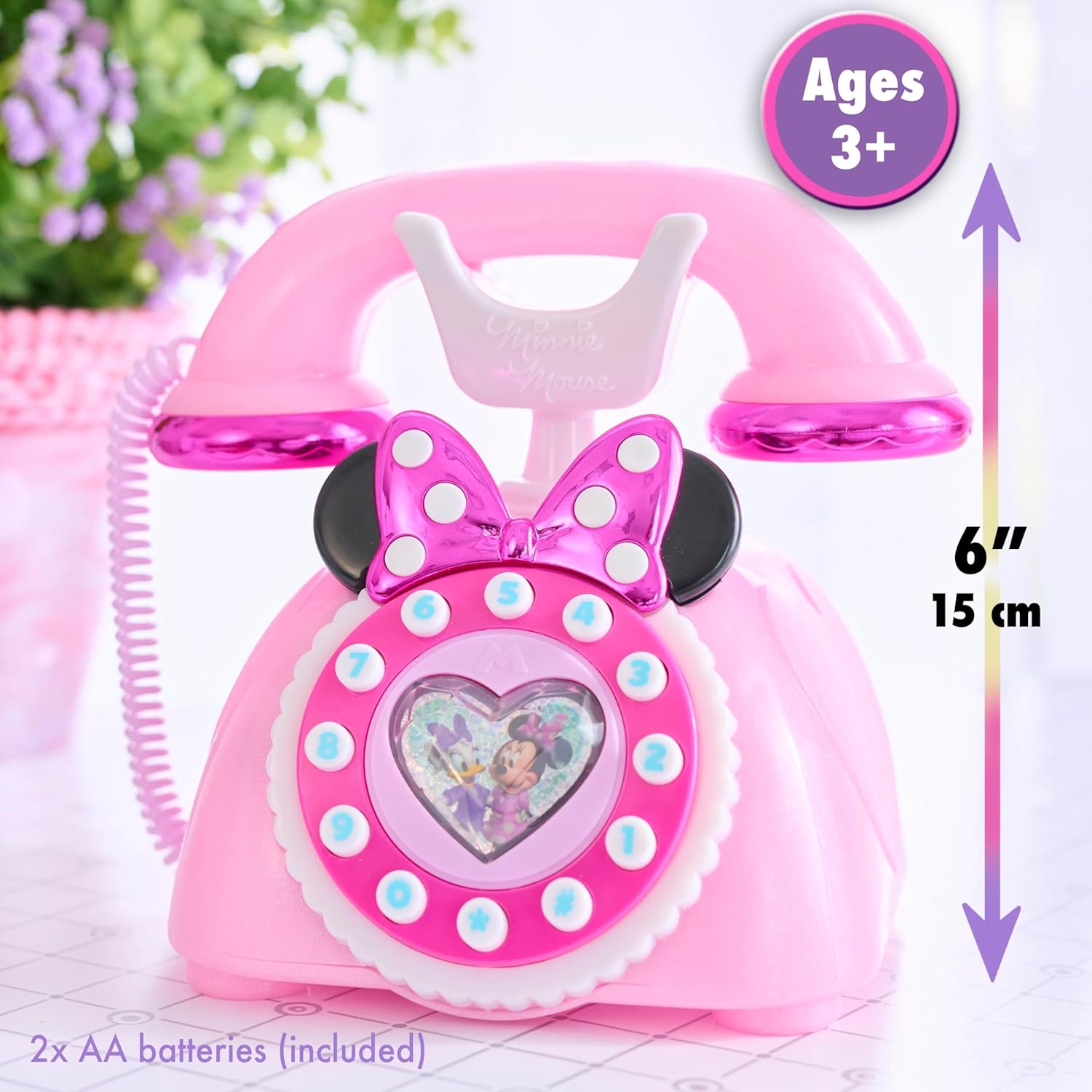 Thumbnail 2 de Just Play Telefono Rotante di Minnie Parla con me Disney Junior – luci e suoni per raccontare storie ai bambini dai 3 anni