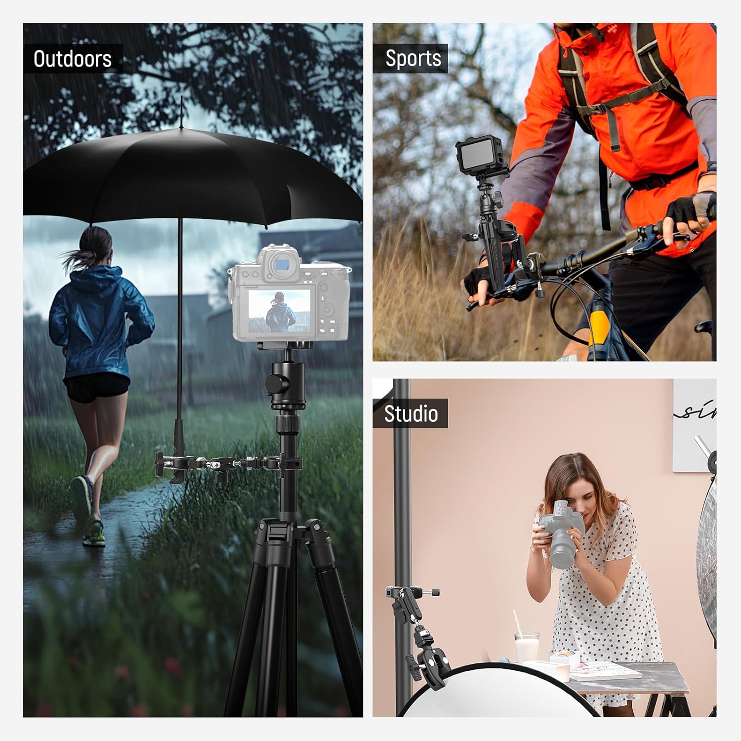 Thumbnail 6 de NEEWER Super Clamp UA060 mit Magic Arm, NATO-Schnittstelle und Cold-Shoes für Studio-Fotografie & Lichtstative