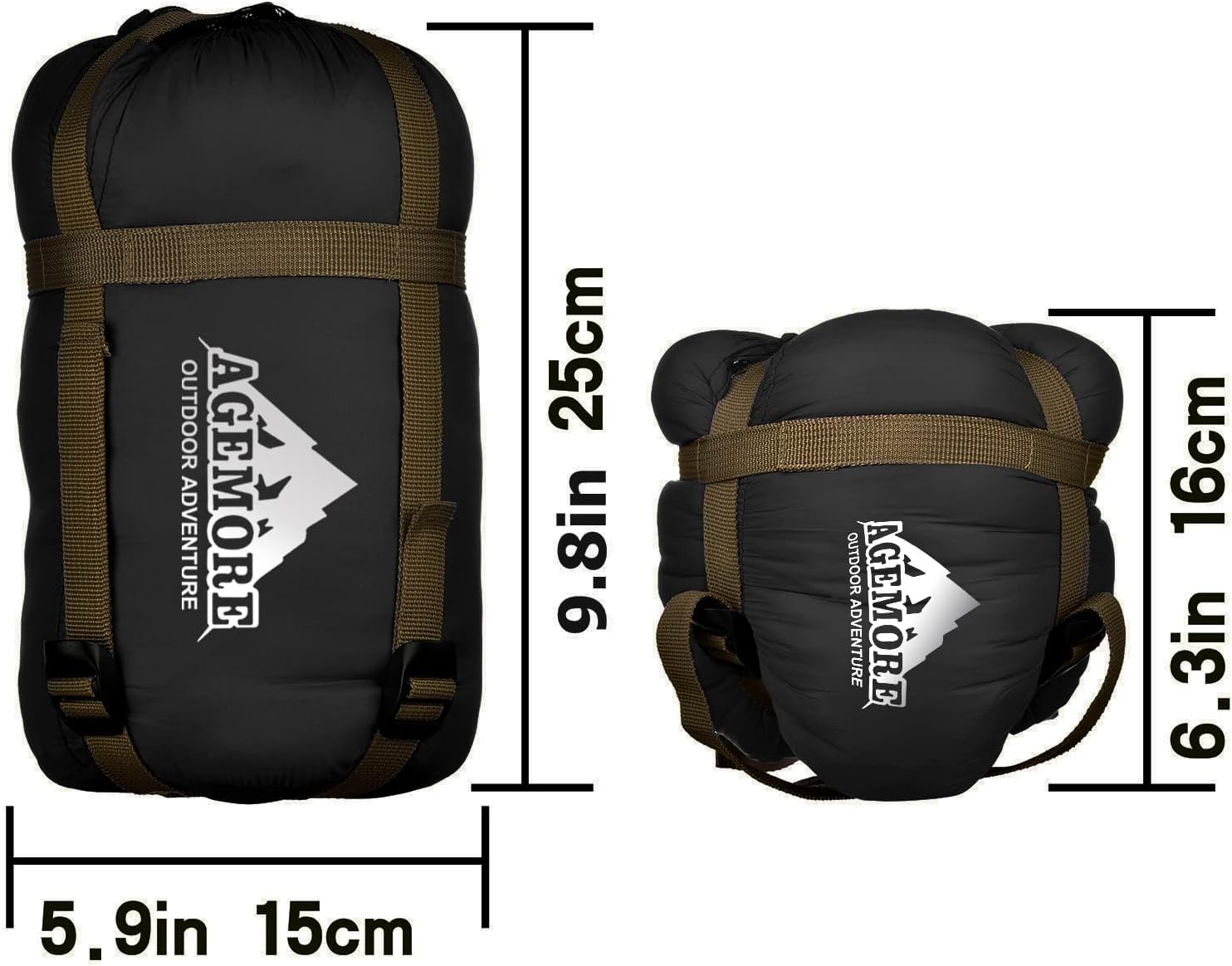 Thumbnail 1 de Agemore Ultra-light Warm Weather Rectangular Sleeping Bag (75" L x 30" W) – Ideal for Camping, Backpacking and Family Use