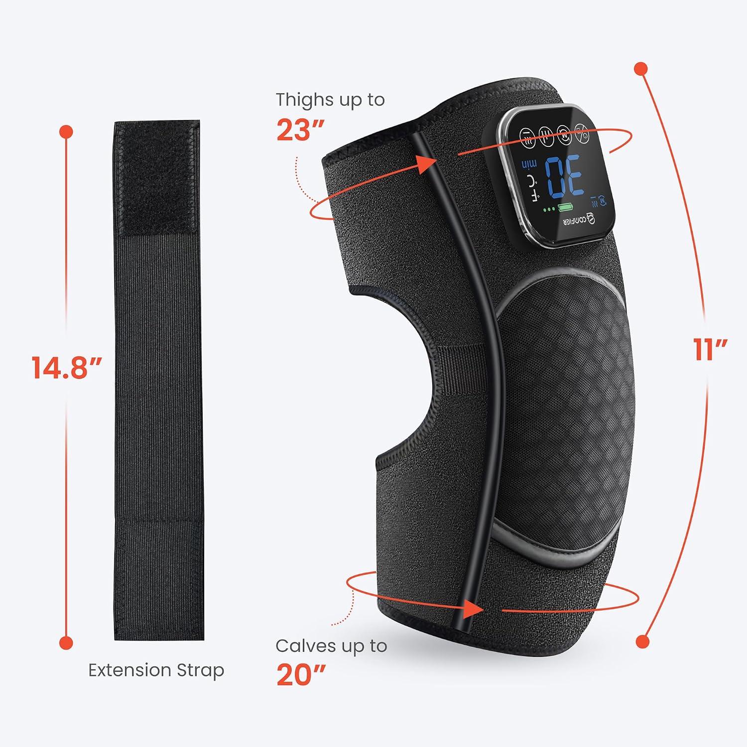 Thumbnail 6 de COMFIER Massaggiatore Ginocchio Wireless con Riscaldamento al Grafene – 3 in 1