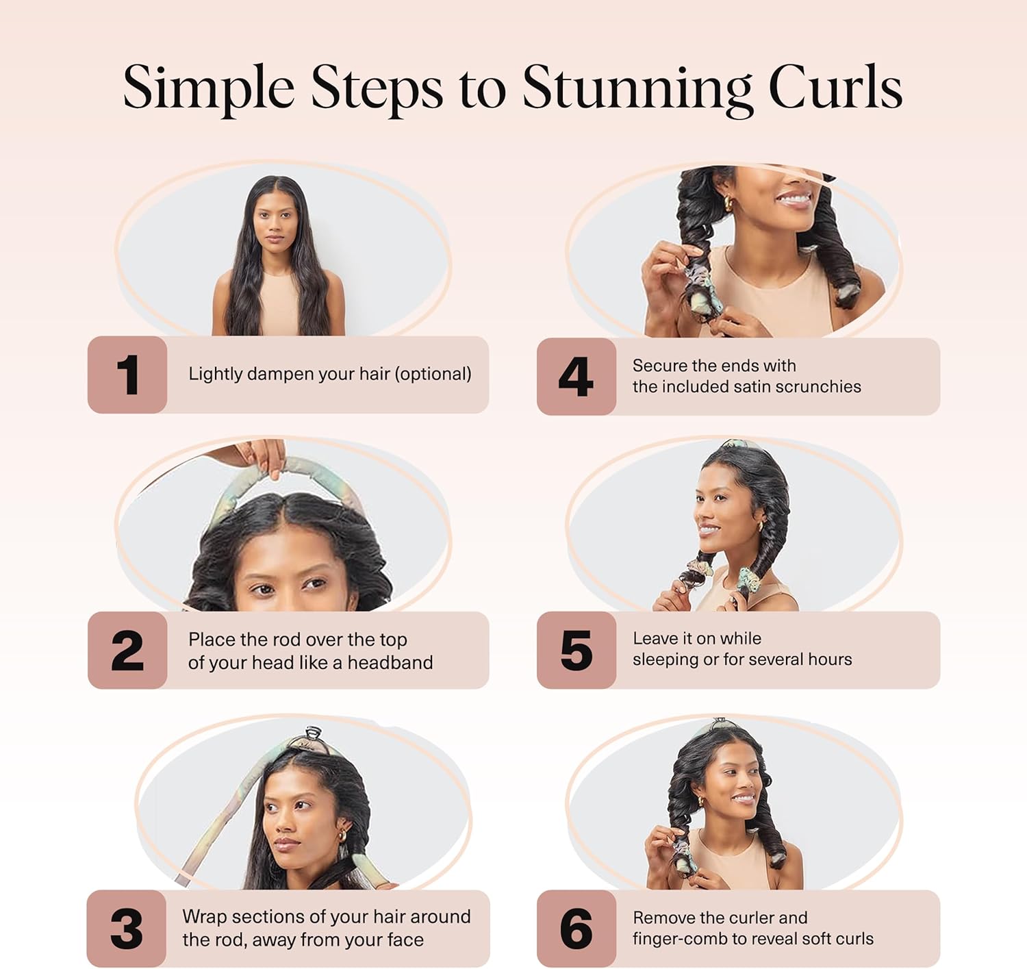 Thumbnail 6 de Kitsch Heatless Curler Set, Satin