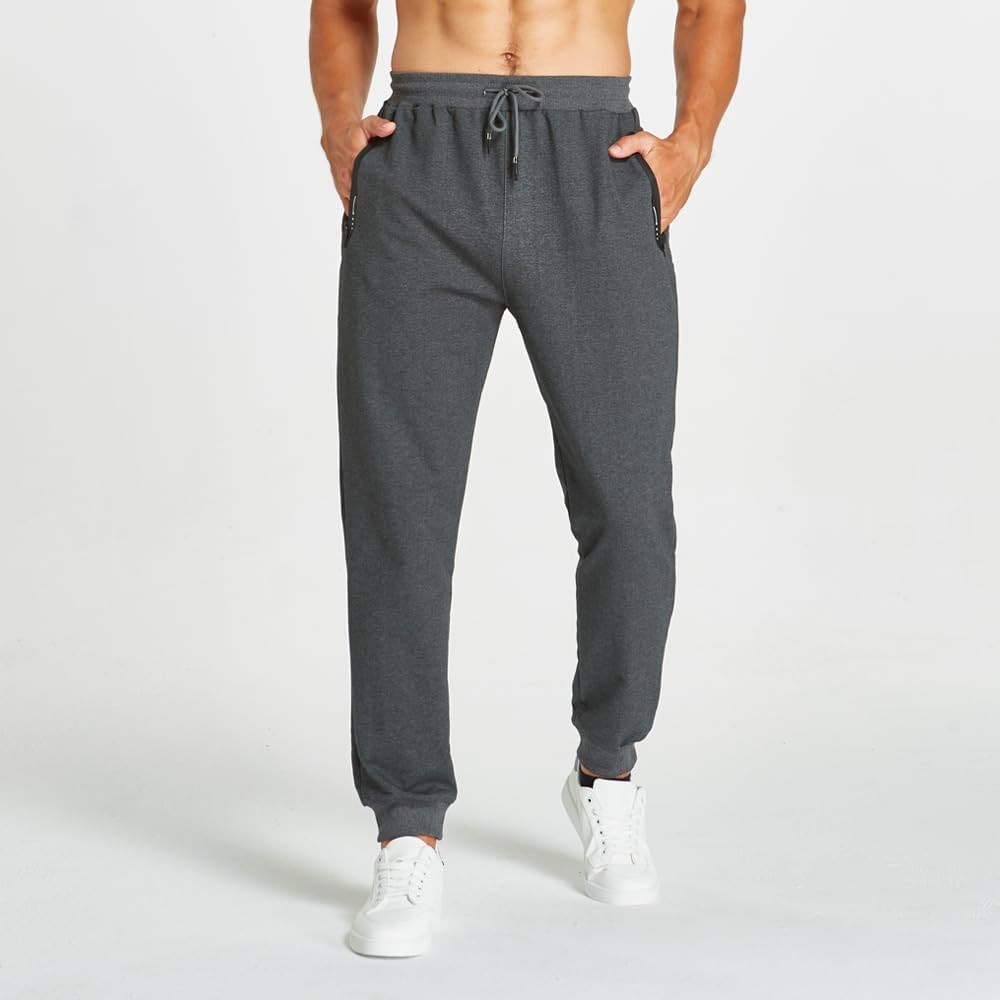 Thumbnail 1 de ZOXOZ Men's Fleece Sherpa Lined Joggers – Warm Winter Thermal Trousers with Zipped Pockets