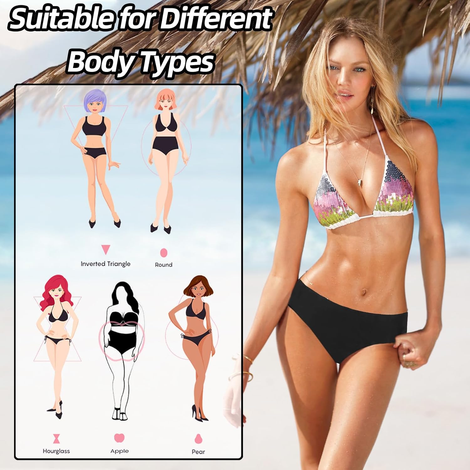 Thumbnail 3 de Period Pants for Women Swimming: 4Ply Leakproof, Traceless Menstrual Swim Bottoms