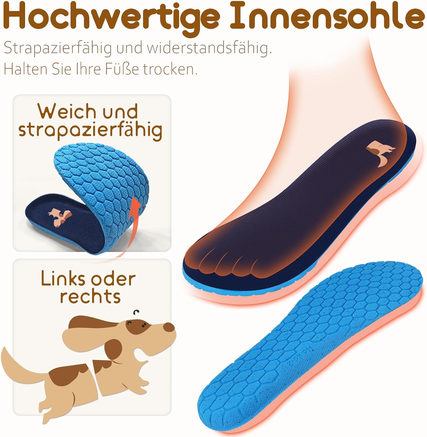 Detalle de IceUnicorn Hausschuhe Kinder – atmungsaktiv, rutschfest und leichtfedernd