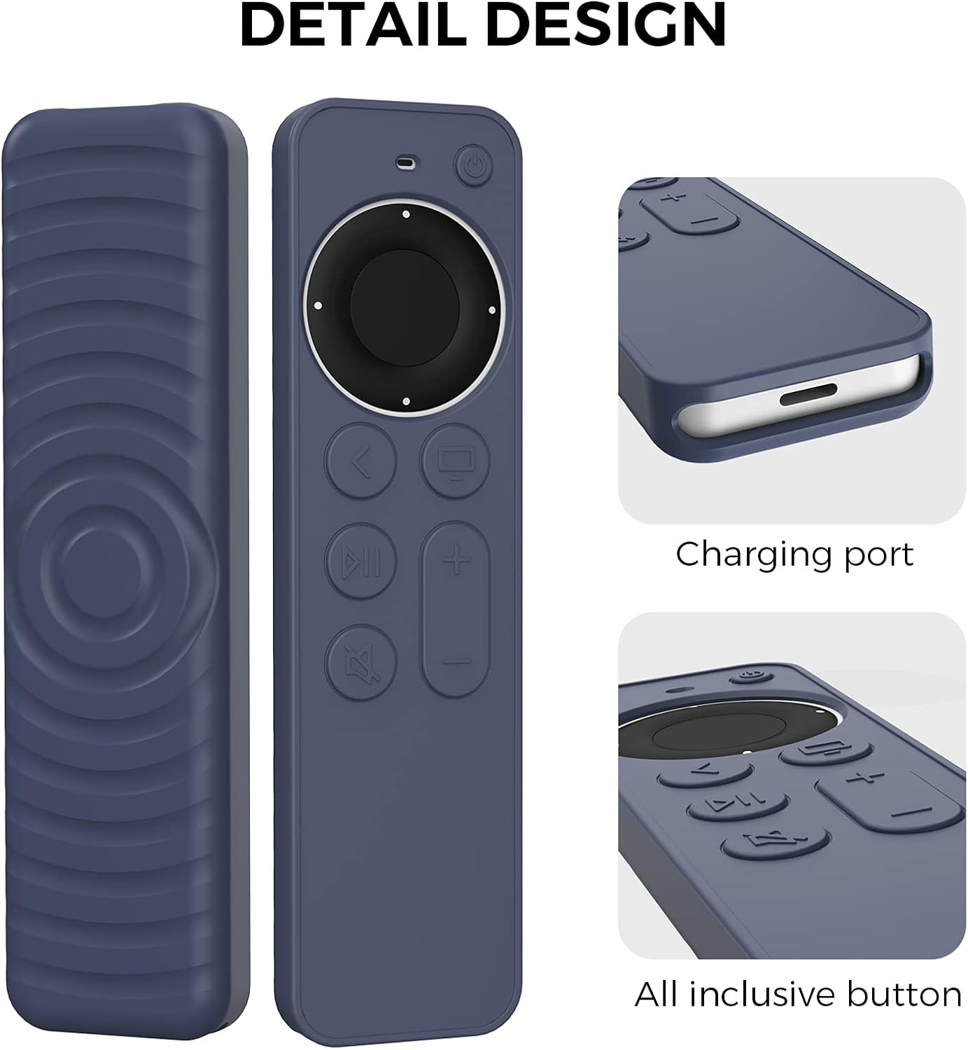 Thumbnail 2 de AhaStyle Protective Case for 2021 Apple TV Siri Remote (2nd Gen) – Midnight Blue