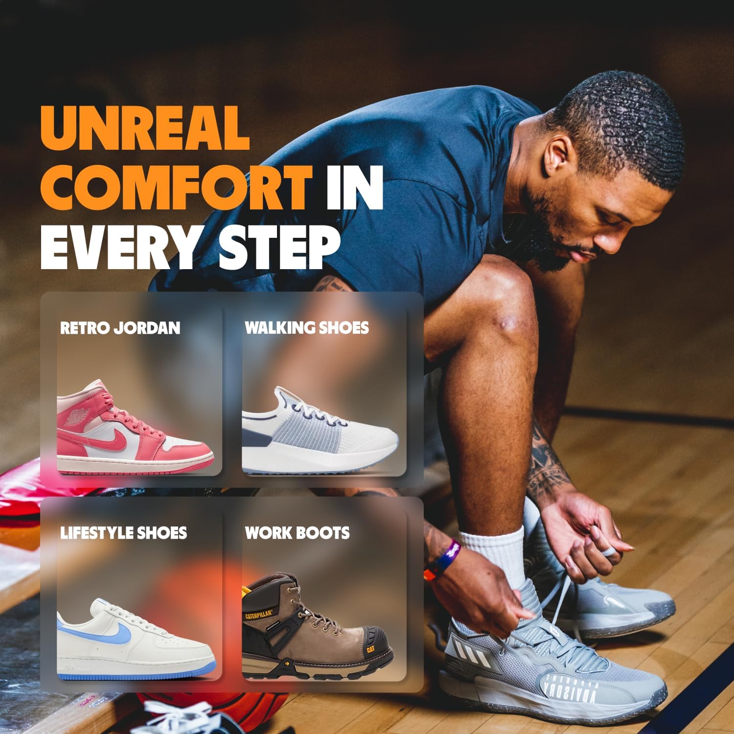 Detalle 2 de MOVE All Day Comfort Insole M9-9.5/W10.5-11 extra plush foam insole for walking
