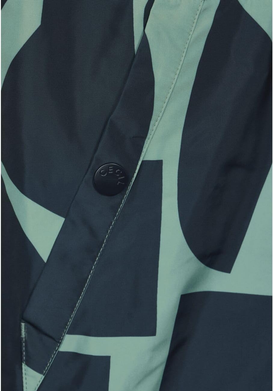 Detalle de Cecil Übergangsmantel mit Kapuze – sportiver, zweireihiger Look für Damen