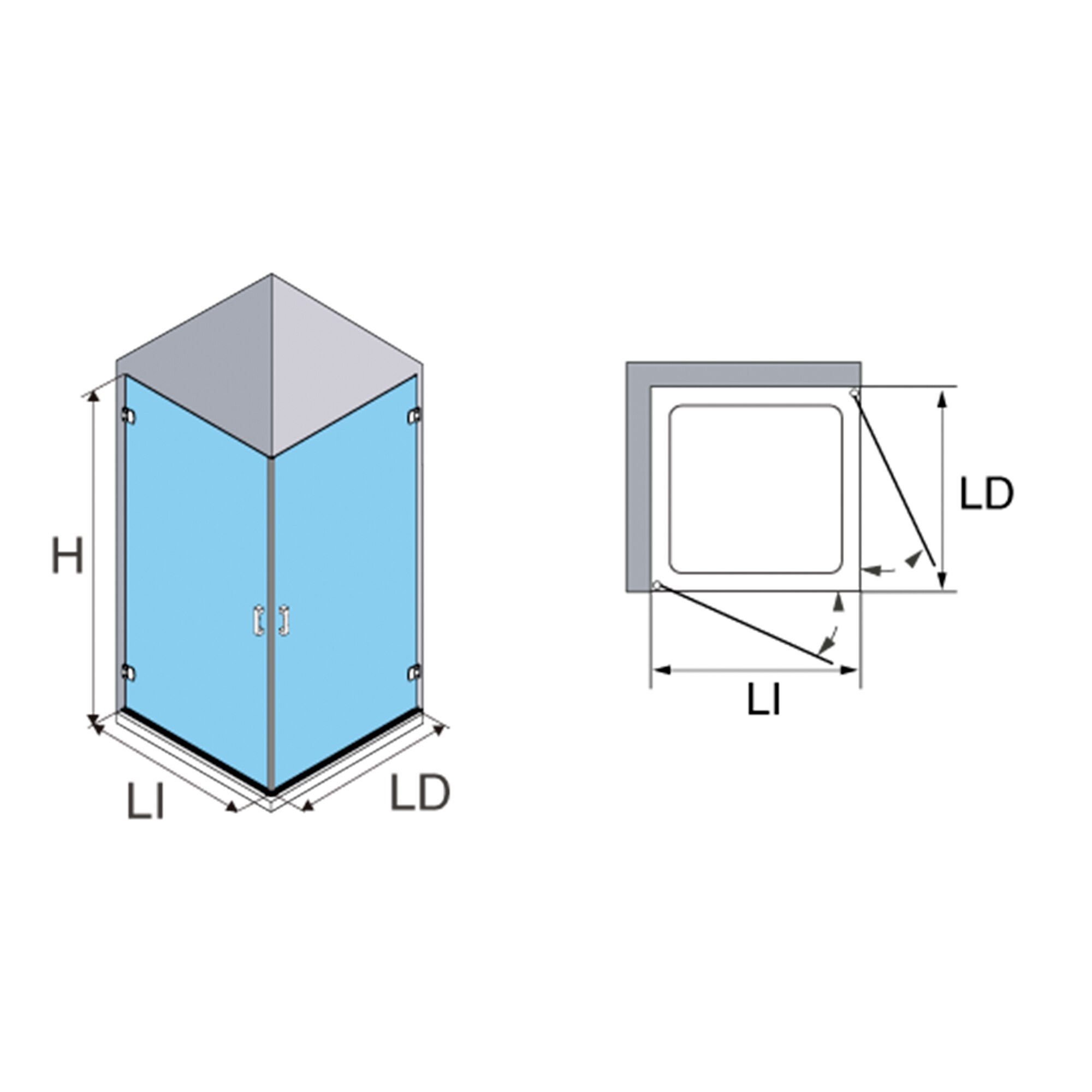 Thumbnail 3 de Profiltek NG-220-V6 Mampara ducha 195 cm, 6 mm