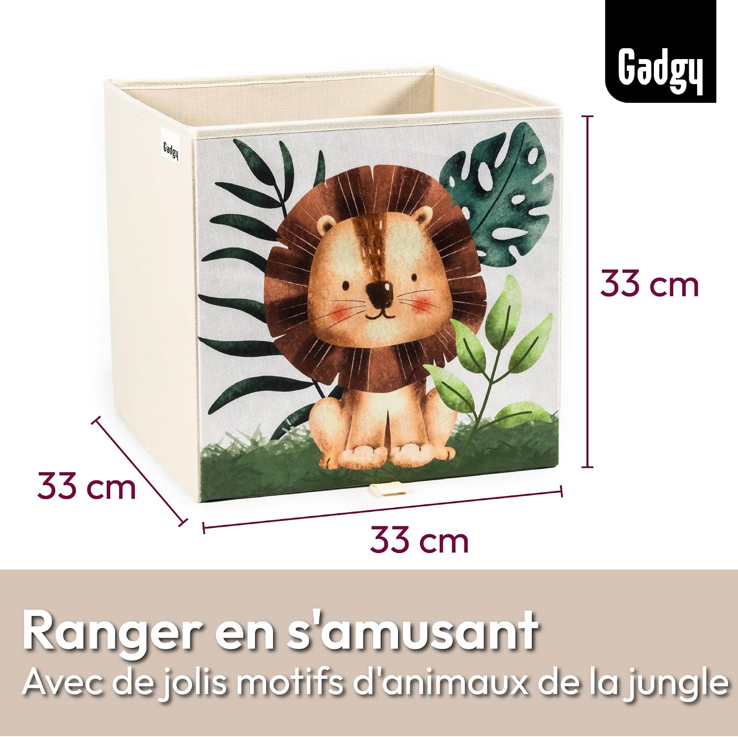 Detalle de Gadgy Aufbewahrungsbox Kinder scatola portaoggetti 33x33x33 cm