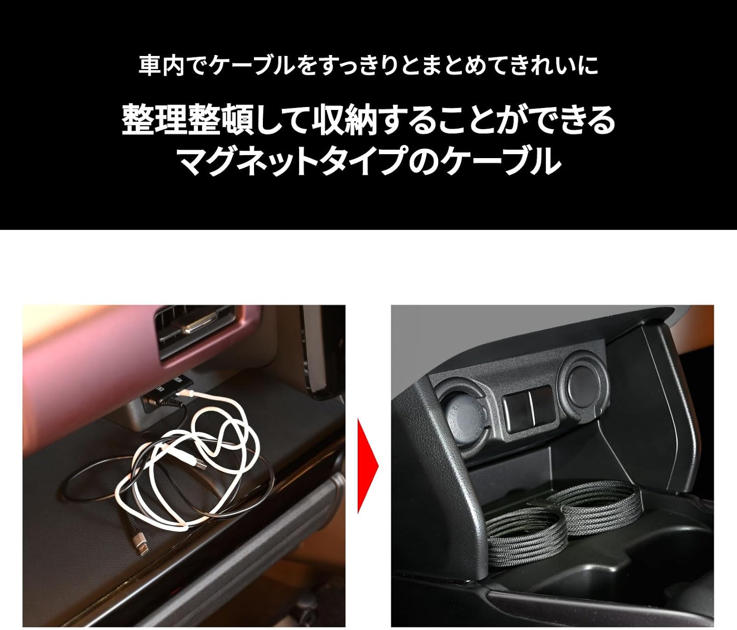 Detalle de Pioneer CD-U0110AC USBケーブル 1m マグネット式 Type-A to C 最大3A対応