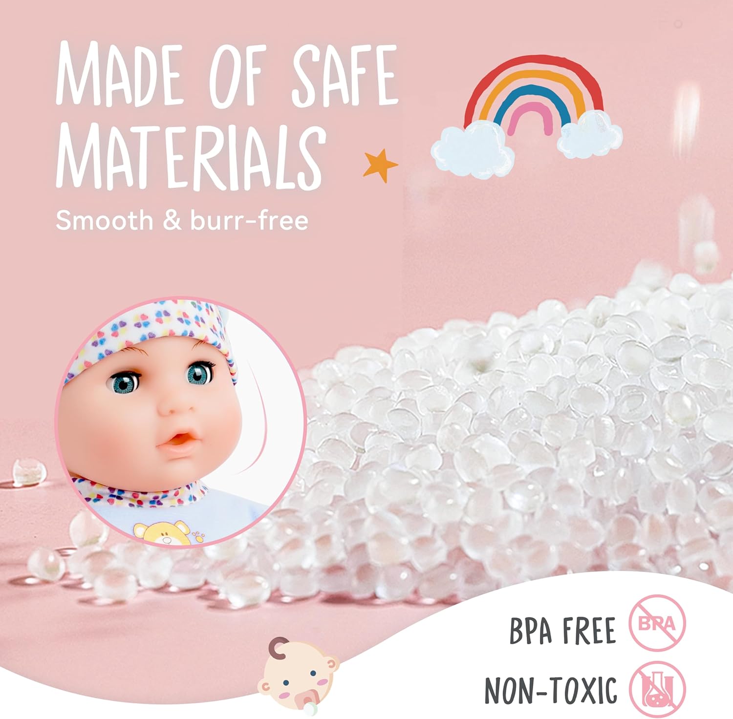 Detalle 2 de Toy Choi's 16" Blue Talking Baby Doll – A Practical Mini Nurse or Caretaker Doll for Early Years