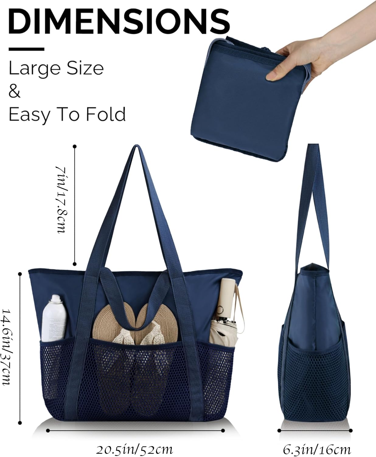 Detalle 2 de HOMESPON beach tote bag 52x16x37cm