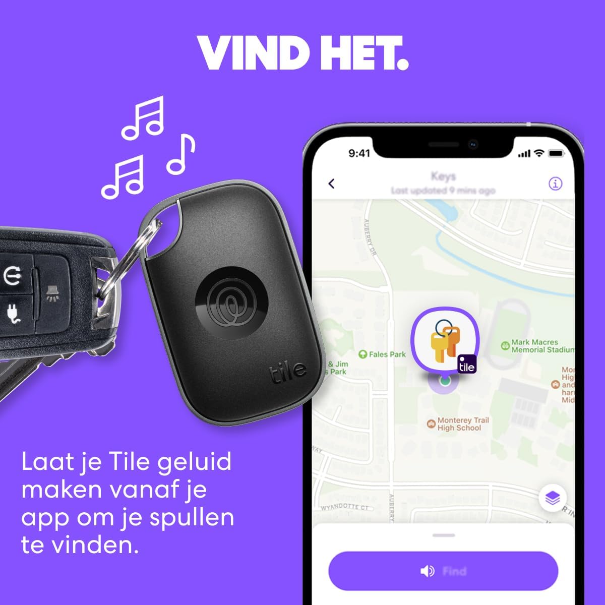 Detalle de Life360 Tile Pro Bluetooth-tracker, set van 4 zwart/wit met vervangbare batterij