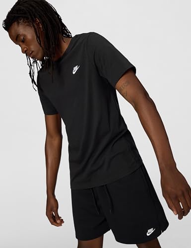Detalle de Nike M NSW Club Tee Camiseta, Black White, L Hombre