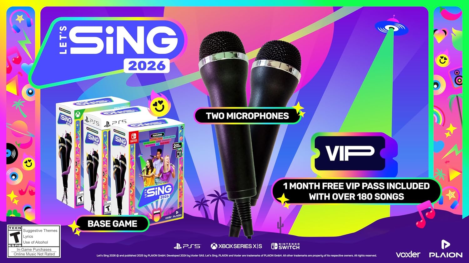 Detalle 2 de Let’s Sing 2026 + 2 Mics for Xbox Series X