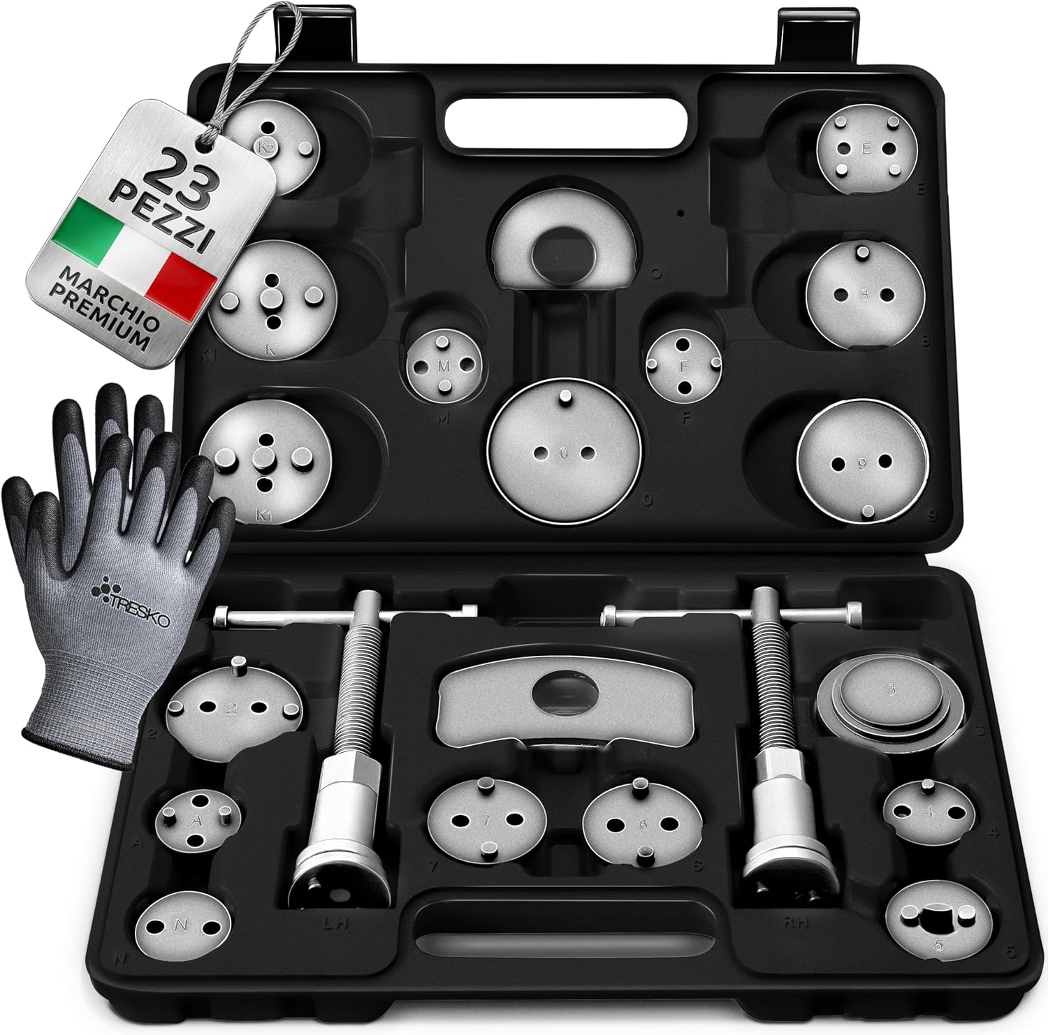 Thumbnail 6 de Set di ripristino pistone del freno TRESKO 22 pezzi – universale, per freni a disco