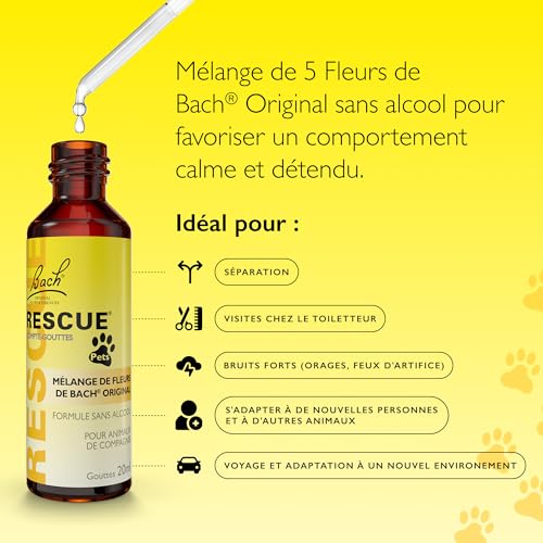 Thumbnail 4 de RESCUE PETS - Compte-Gouttes Sérénité pour animaux de compagnie, 20 ml