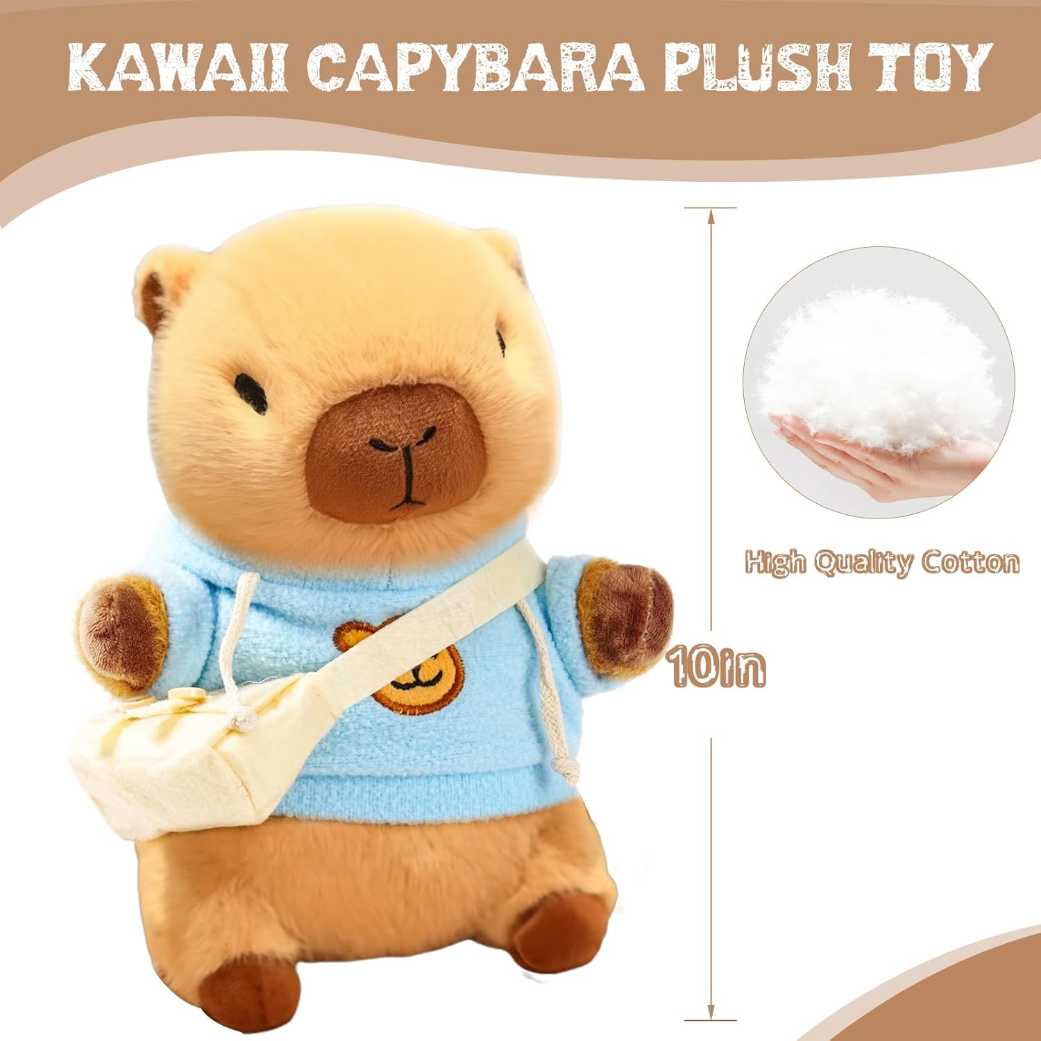 Thumbnail 1 de 10.2 inch Capybara plush set