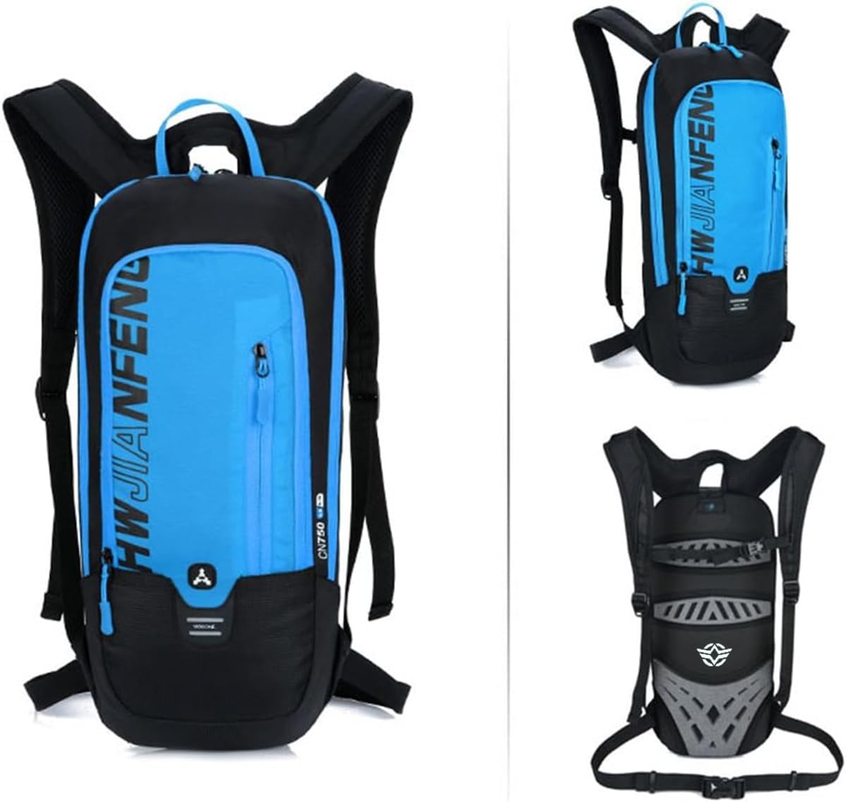 Detalle de WINDCHASER Kleiner Fahrradrucksack mit Trinksystem – wasserdicht, ultraleicht, für Bike, Lauf- und Outdoor-Einsätze