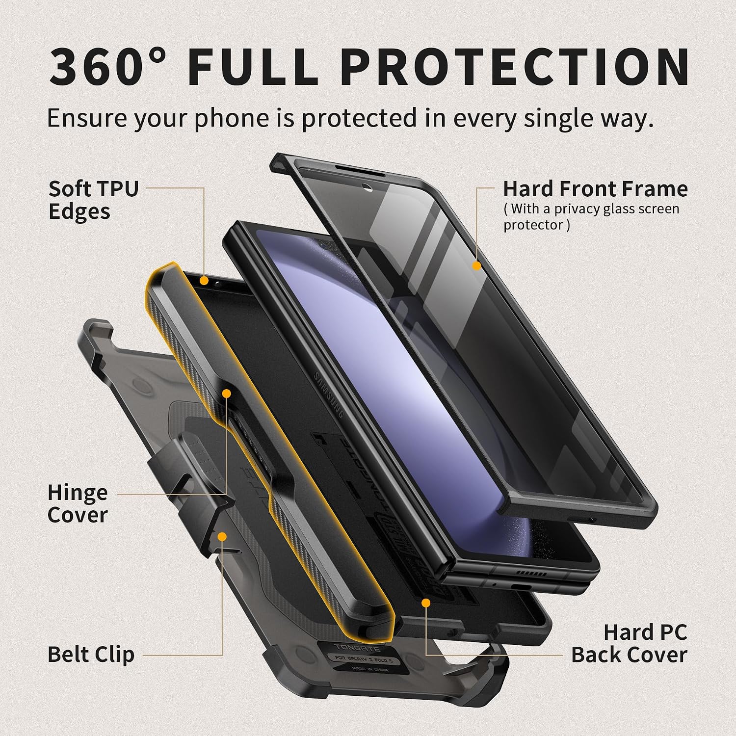 Detalle 2 de TONGATE Z Fold 5 Case