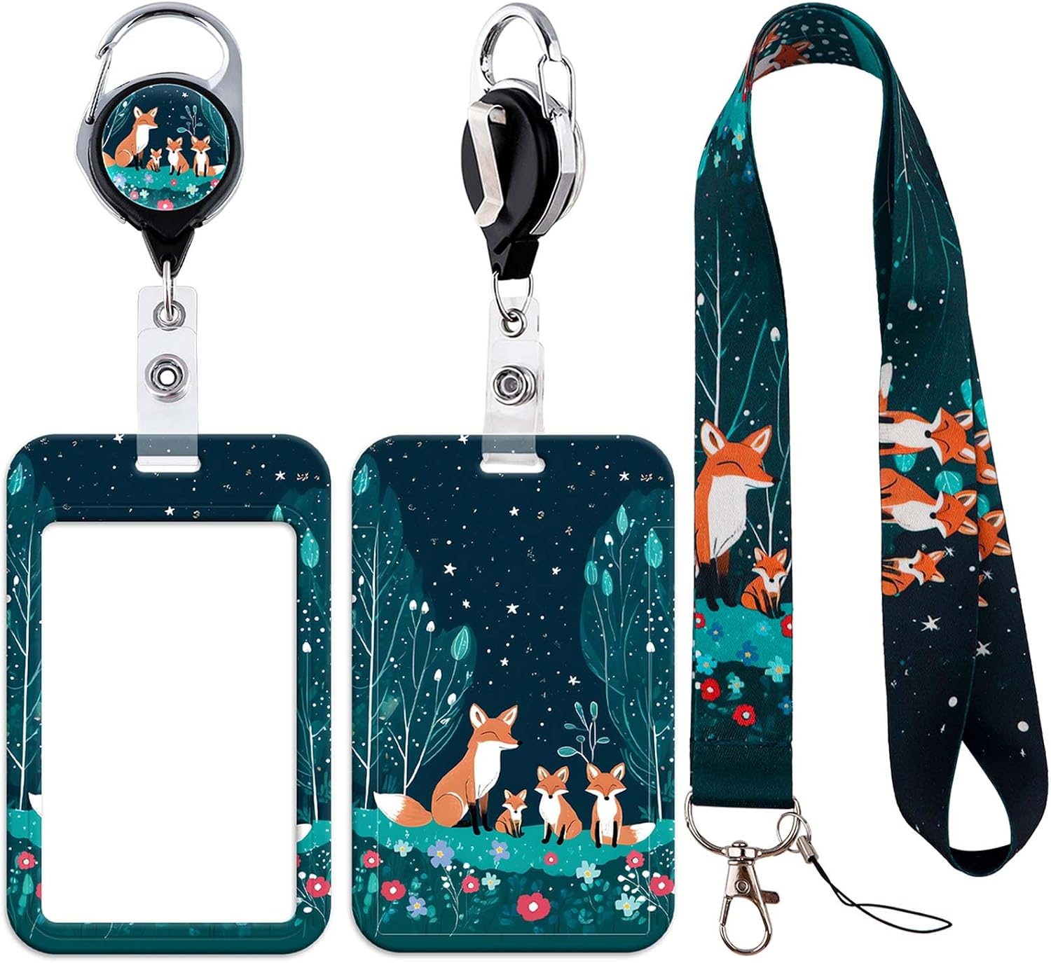 Thumbnail 5 de Blue ID Badge Lanyard with Retractable Reel